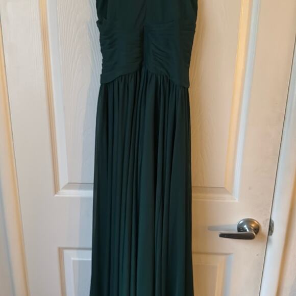 David's Bridal Celebrate DB Studio High-Neck Mesh Dress Juniper Green size 4 NWT - Picture 8 of 11